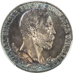 SCHWARZBURG-SONDERSHAUSEN: Karl Gunther, 1880-1909, AR 2 mark, 1905. PCGS MS66