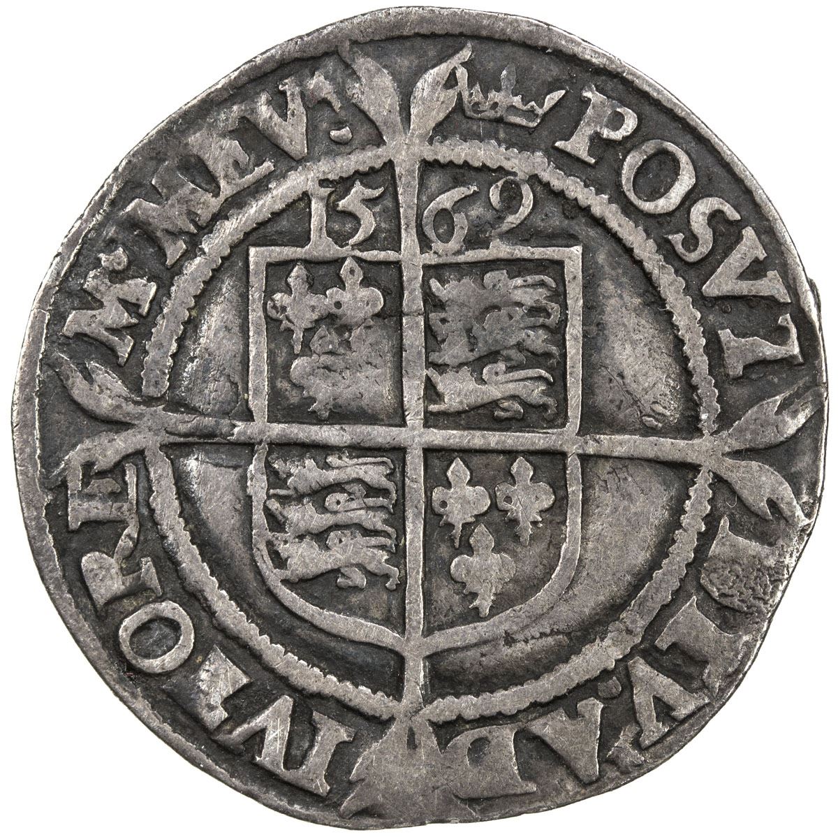 ENGLAND Elizabeth I 1558 1603 AR 6 Pence 3 04g 1569 VF Stephen england-elizabeth-i-1558-1603-ar-6-pence-3-04g-1569-vf-stephen