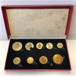 GREAT BRITAIN: George VI, 1936-1952, 9-coin proof set, 1950