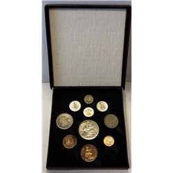 GREAT BRITAIN: George VI, 1936-1952, 10-coin proof set, 1951
