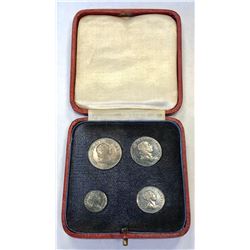 GREAT BRITAIN: George III, 1760-1820, 4-coin set, 1786