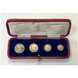 GREAT BRITAIN: George V, 1910-1936, 4-coin set, 1920