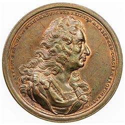 GREECE: AE medal, 1716. AU