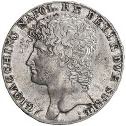 NAPLES: Gioacchino Murat, 1808-1815, AR 12 carlini, 1810. EF