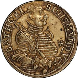 TRANSYLVANIA: Sigismund Bathory, 1581-1602, AR thaler, 1594. PCGS EF