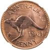 Image 2 : AUSTRALIA: Elizabeth II, 1952-, AE penny, 1961. NGC PF66