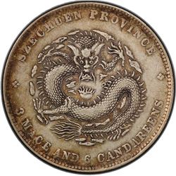SZECHUAN: Kuang Hsu, 1875-1908, AR 50 cents, ND (1901-08). PCGS EF40