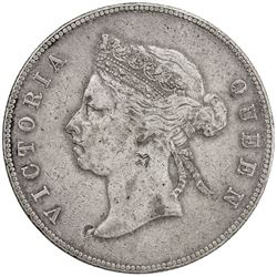 HONG KONG: Victoria, 1837-1901, AR 50 cents, 1891. VF-EF