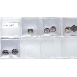 INDO-GREEK: LOT of 6 silver drachms