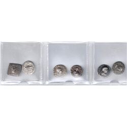 INDO-GREEK: LOT of 6 silver drachms