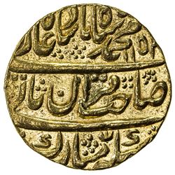MUGHAL: Muhammad Shah, 1719-1748, AV mohur (10.87g), Shahjahanabad (Delhi), AH1152 year 22. EF