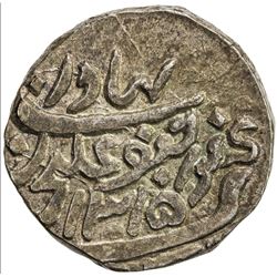 CAMBAY: Jafar Ali Khan, 1880-1915, AR rupee (11.53g), Khanbayat, AH1315. AU