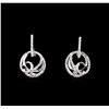 Image 1 : 0.50 ctw Diamond Earrings - 14KT White Gold