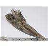 Image 1 : 30) SIGNED INUIT SOAPSTONE CANOE WITH MAN & SEAL