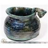 Image 1 : 25) MARY BORGSTROM SIGNED & DATED BLUE GLAZED POT