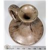 Image 3 : 42) BROWN CERAMIC JUG UNSIGNED 8"X6" FROM MARY