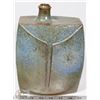 Image 2 : 19) BLUE TINTED GLAZE CERAMIC JUG WITH OFFSET