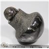 Image 1 : 77) MARY BORGSTROM BLACK JAR WITH STOPPER STONE