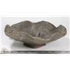 Image 1 : 87) GLAZED PETAL DISH SIGNED 'S' WITH LINE THROUGH