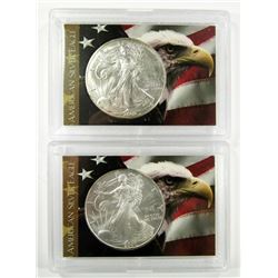 2002 & 2007 .999 SILVER ONE OUNCE EAGLE