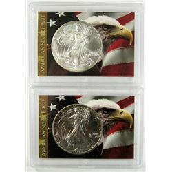 1989 & 2001 .999 SILVER ONE OUNCE EAGLE