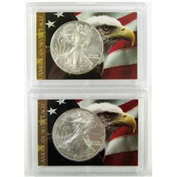2000 & 2004 .999 SILVER ONE OUNCE EAGLE