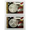 Image 1 : 2000 & 2004 .999 SILVER ONE OUNCE EAGLE