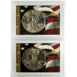 1986 & 1987 .999 SILVER ONE OUNCE EAGLE