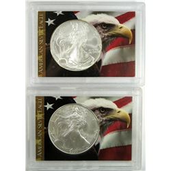 2007 & 2007 .999 SILVER ONE OUNCE EAGLE