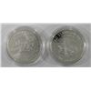 Image 2 : 2-SILVER COMMEM DOLLARS; 1997 JACKIE ROBINSON UNC