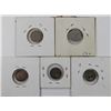 Image 2 : 5- SEATED HALF DIMES: 1841 AG, 1850 AG,
