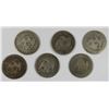 Image 2 : 6-SEATED QUARTERS, MIXED DATES & GRADES