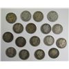 Image 1 : BARBER QTR LOT of 17 COINS