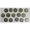 Image 1 : BARBER DIME LOT of 15 COINS