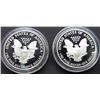 Image 1 : 1987 & 2004 PROOF AM SILVER EAGLES