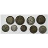 Image 1 : 9-SILVER FOREIGN 1800s COINS