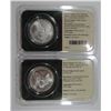 Image 2 : 2003 & 2001 AMERICAN SILVER EAGLES