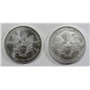 Image 2 : 2001 & 2005 AMERICAN SILVER EAGLES