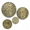 Image 2 : 1947 PANAMA 4 COIN BALBOA SILVER