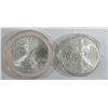 Image 1 : 2000 & 2007 .999 SILVER ONE OUNCE EAGLE