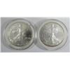 Image 1 : 2001 & 2004 .999 SILVER ONE OUNCE EAGLE