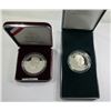 Image 3 : 2 - PROOF SILVER COMMEM DOLLARS;