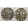 Image 1 : 1880-S & 1881-S MORGAN SILVER DOLLARS BU