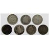 Image 1 : 7-SEATED DIMES: 1852, 1853 ARROWS, 1857, 1891-S,