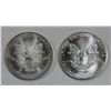 Image 2 : 1990 & 1999 AMERICAN SILVER EAGLES