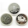 Image 2 : 3 - CANADA PROOF SILVER DOLLARS: