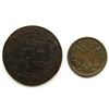 Image 2 : 1892 & 1894 FOREIGN COPPER COINS