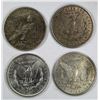 Image 2 : 4-SILVER DOLLARS;MIXED DATES/MINT MARKS/GRADES