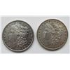 Image 1 : 1889 & 1880-O MORGAN DOLLARS XF