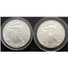 Image 1 : 2003 & 2009 AMERICAN SILVER EAGLES